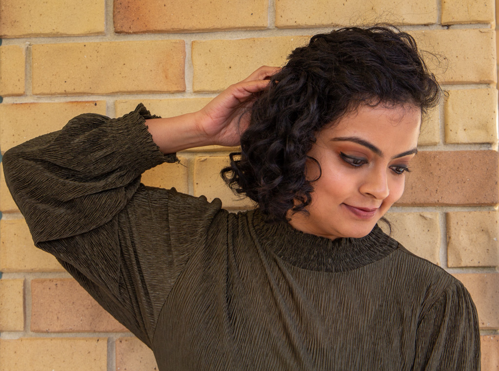 Auckland portrait photographer — modern portrait at brick wall